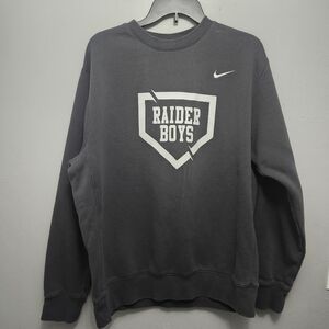 Nike men's pullover sweatshirt size L gray rider boy